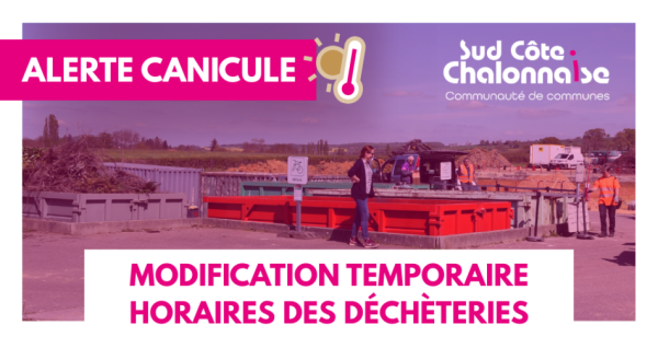 Modification horaires d'ouverture